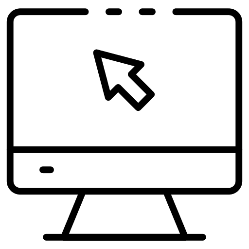 Monitor screen technology computer clicker icon