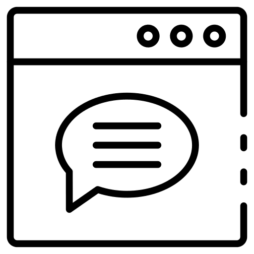 Notification communication message seo and web icon