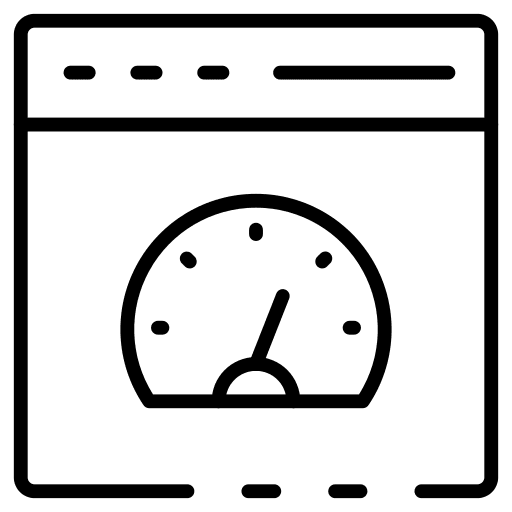 Speedometer web browser speed optimization icon