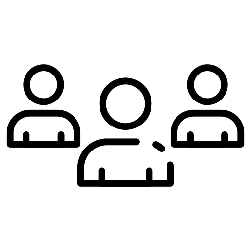 Team group participant workers icon