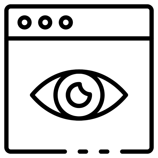 Eye browser visualization view icon