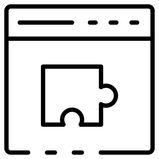 Puzzle seo and web internet website icon