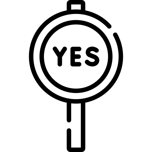 Agree accept yes signboard icon Agree accept yes signboard icon