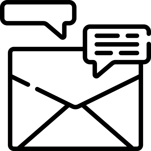 Discussion envelope conversation email icon Discussion envelope conversation email icon