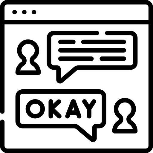 Discussion internet discussion conversation icon Discussion internet discussion conversation icon
