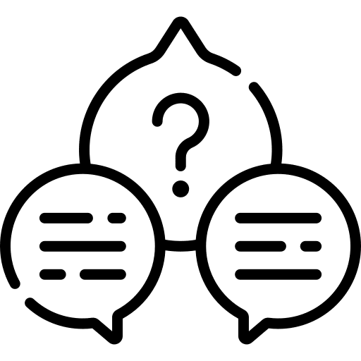 Chat bubble talk question communications icon Chat bubble talk question communications icon