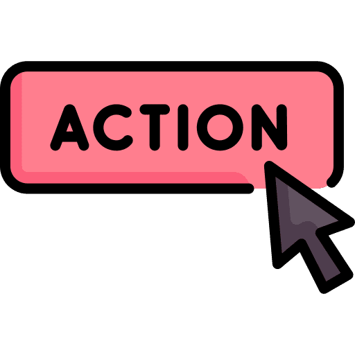 Action action call to action button icon