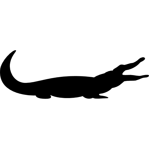 Crocodile facing right alligator reptile crocodile icon Crocodile facing right alligator reptile crocodile icon
