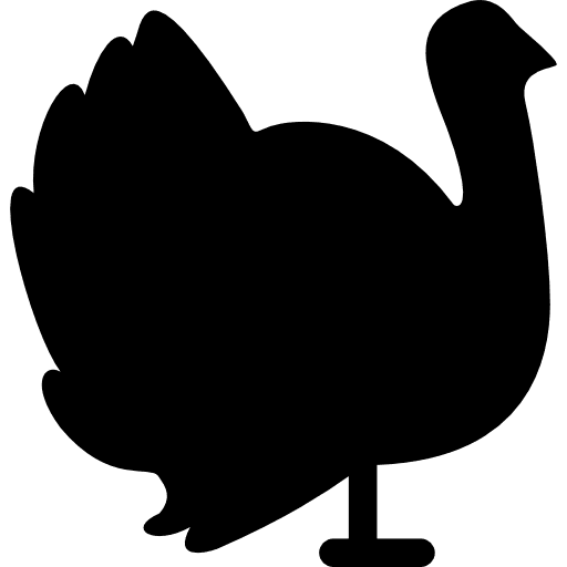 Turkey facing right animal animals bird icon Turkey facing right animal animals bird icon