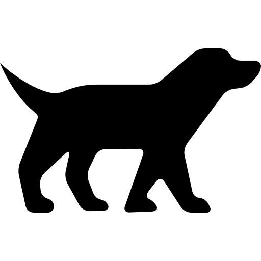 Dog facing right animal canine domestic icon Dog facing right animal canine domestic icon