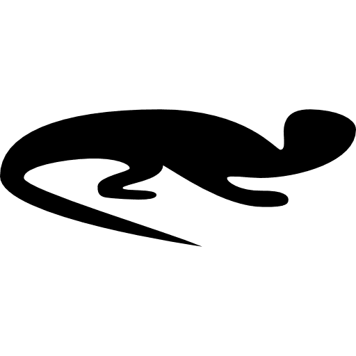 Lizard facing right animal tail animals icon Lizard facing right animal tail animals icon