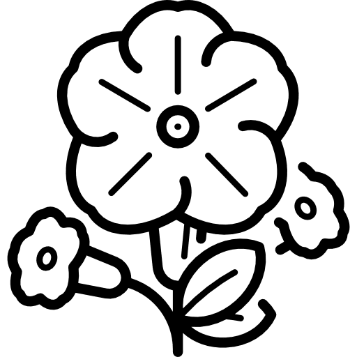 Petunia flower gardening nature icon Petunia flower gardening nature icon