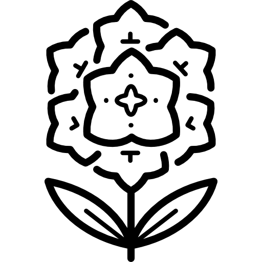 Rhododendron garden flower gardening icon Rhododendron garden flower gardening icon