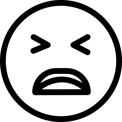 Sad smiley emoticon face icon