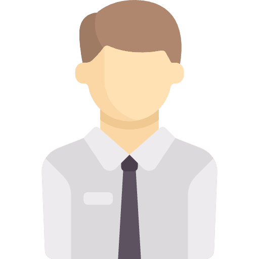 Employee man worker avatar icon Employee man worker avatar icon