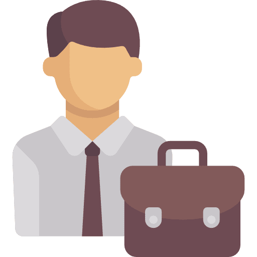 Employee sales person avatar executive icon