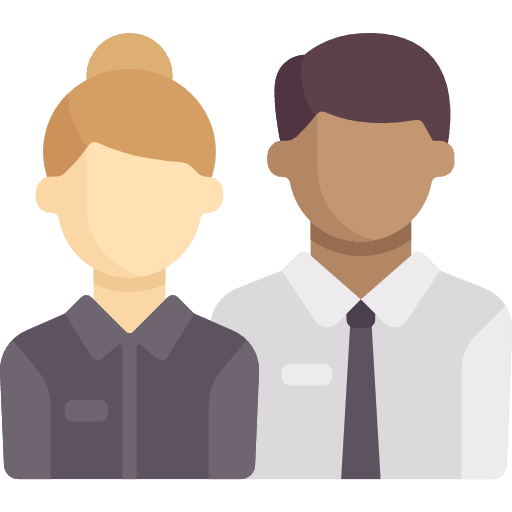 Employees male female users people icon