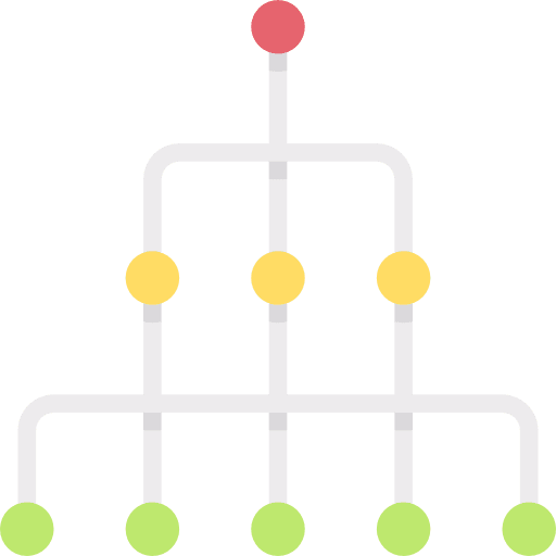 Hierarchical structure hierarchy order interface icon Hierarchical structure hierarchy order interface icon