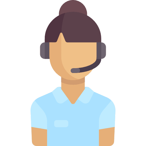 Telemarketer call avatar technology icon Telemarketer call avatar technology icon