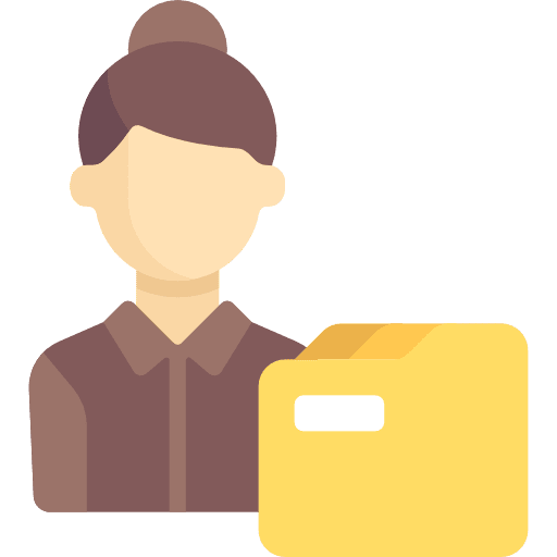 Employee woman seo and web avatar icon Employee woman seo and web avatar icon