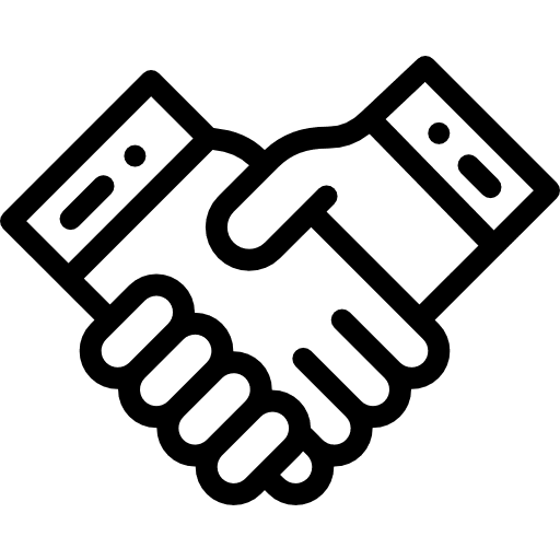 Partner business and finance business onboard icon