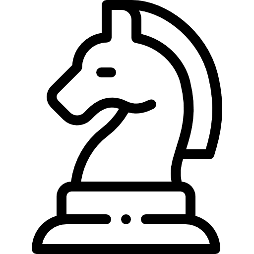 Strategy sports chess piece icon