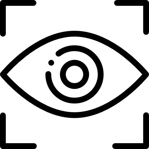 Vision interface optical focus icon