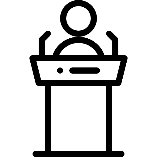 Discourse speech boss business and finance icon Discourse speech boss business and finance icon