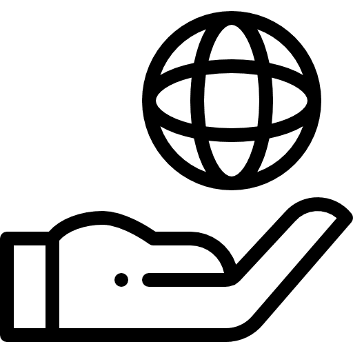 Globe grid electronics hands and gestures industry icon Globe grid electronics hands and gestures industry icon