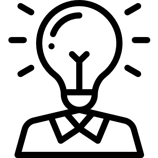 Idea invention profile head icon