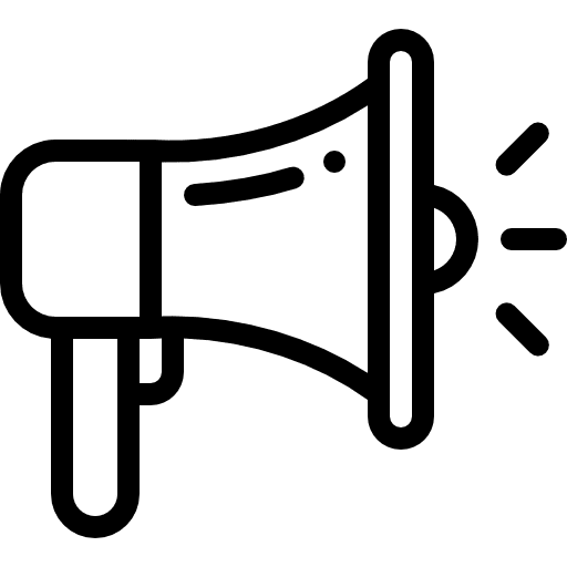 Megaphone megaphone communications call to action icon