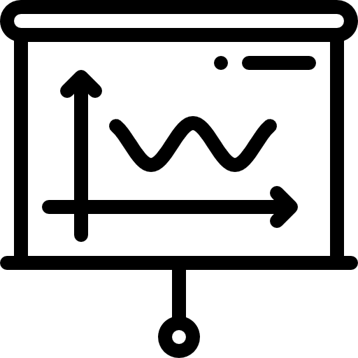 Risks graphics chart report icon Risks graphics chart report icon