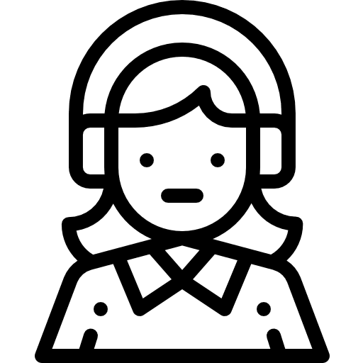 Support girl user support icon Support girl user support icon