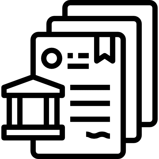 Contract arragement bank real estate icon Contract arragement bank real estate icon