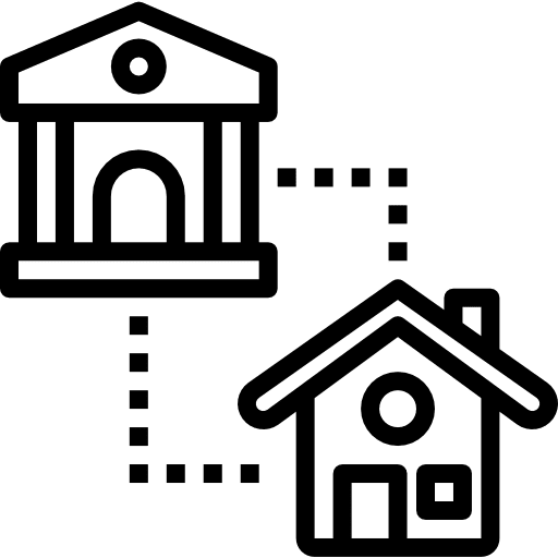 Mortgage real estate loan residential icon Mortgage real estate loan residential icon