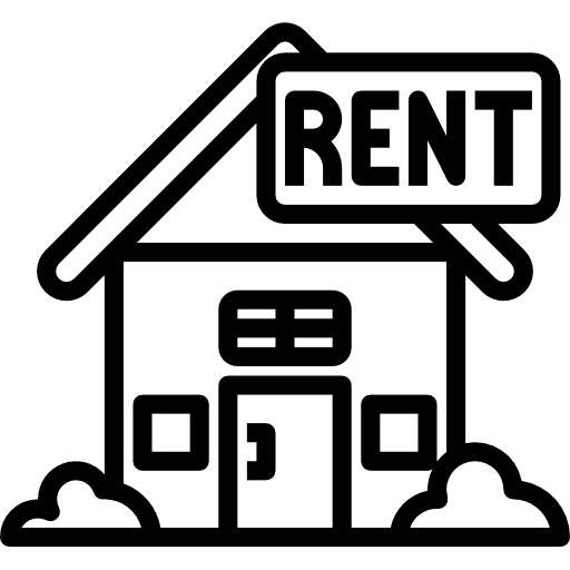 Rent house architecture and city construction icon Rent house architecture and city construction icon