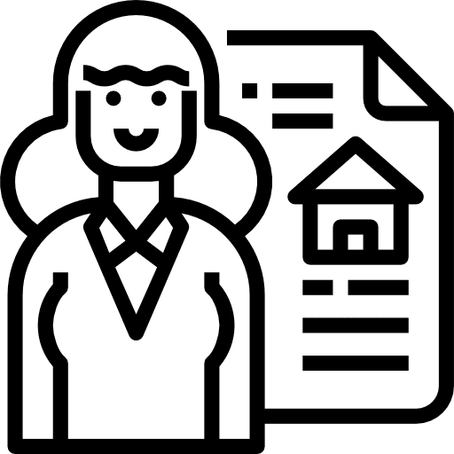 Seller professions and jobs house agent icon Seller professions and jobs house agent icon