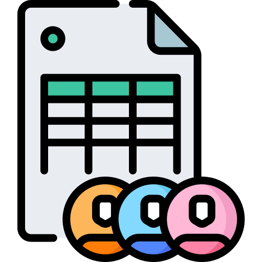 Collaborative files and folders file business and finance icon