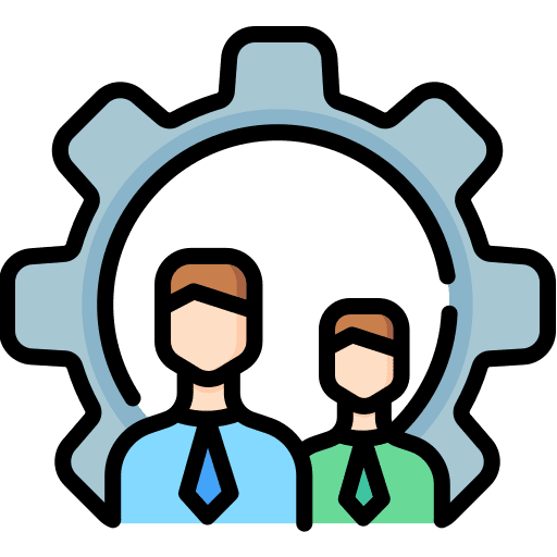 Management partnership sales team networking icon Management partnership sales team networking icon