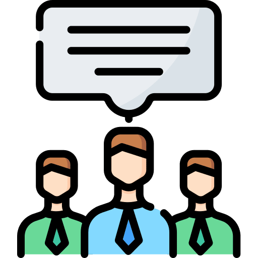 Representative user leader teamwork icon