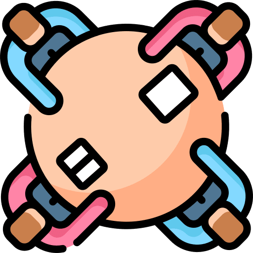 Round table cohesion sitting business and finance icon