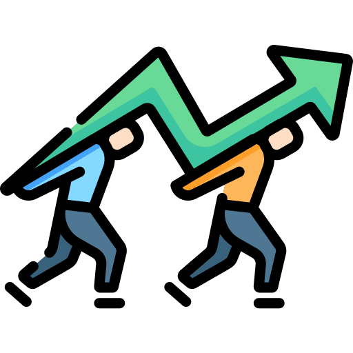 Team support stats teamwork team icon