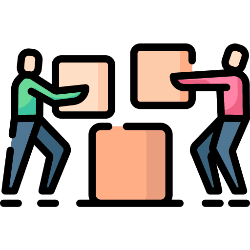 Teamwork working business and finance together icon