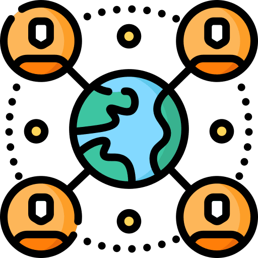 Remote world working global icon Remote world working global icon