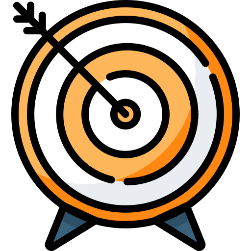 Target arrow dart board targeting icon Target arrow dart board targeting icon