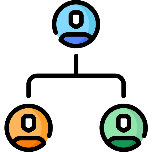 Team business and finance boss group icon Team business and finance boss group icon