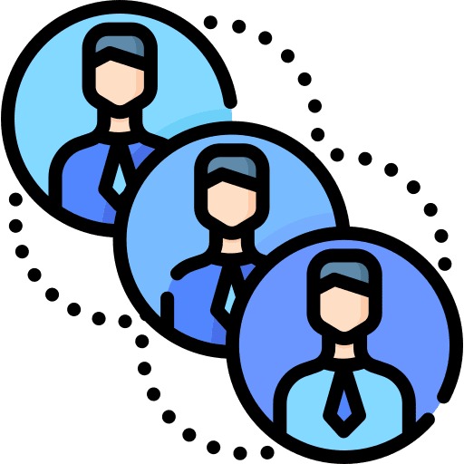 Team sync synchronization members icon Team sync synchronization members icon