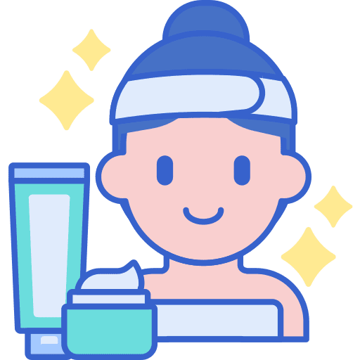 Skin care product user skin care icon