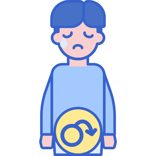 Erectile dysfunction anatomy organ sexology icon