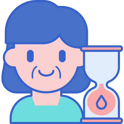 Menopause people medical anatomy icon